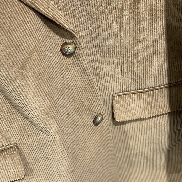 Men’s size 48L corduroy sports blazer jacket two button New England Collection - Picture 7 of 16